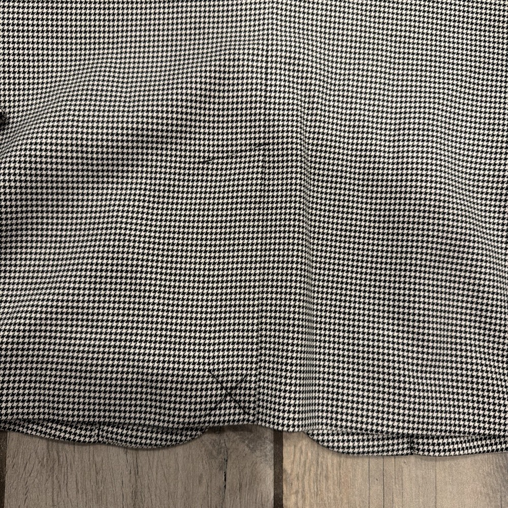 Lauren Ralph Lauren Houndstooth Two Button Blazer Jacket Black & White Size 12 - Picture 9 of 9